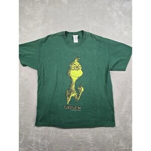 Vintage Dr Seuss The Grinch T-Shirt Mens XL Green 1997 Made in‎ USA